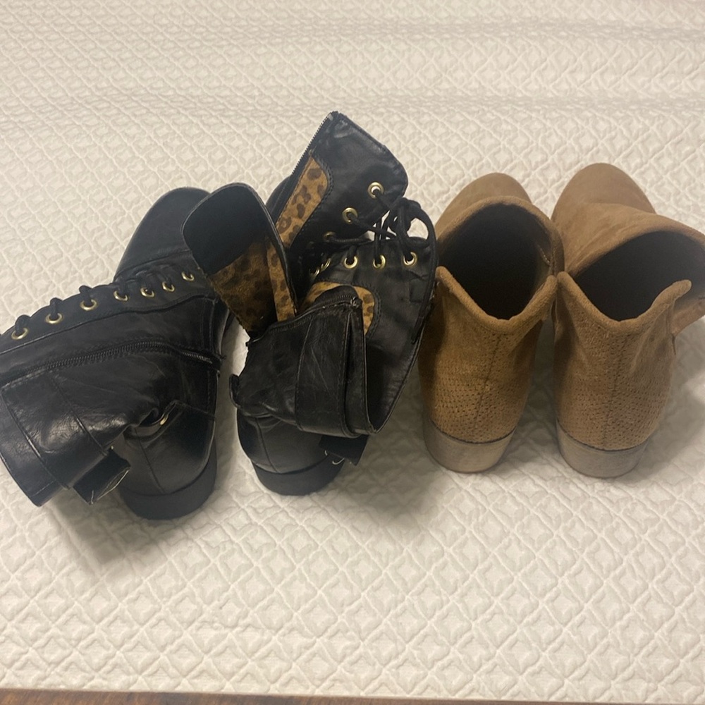2 pair boots